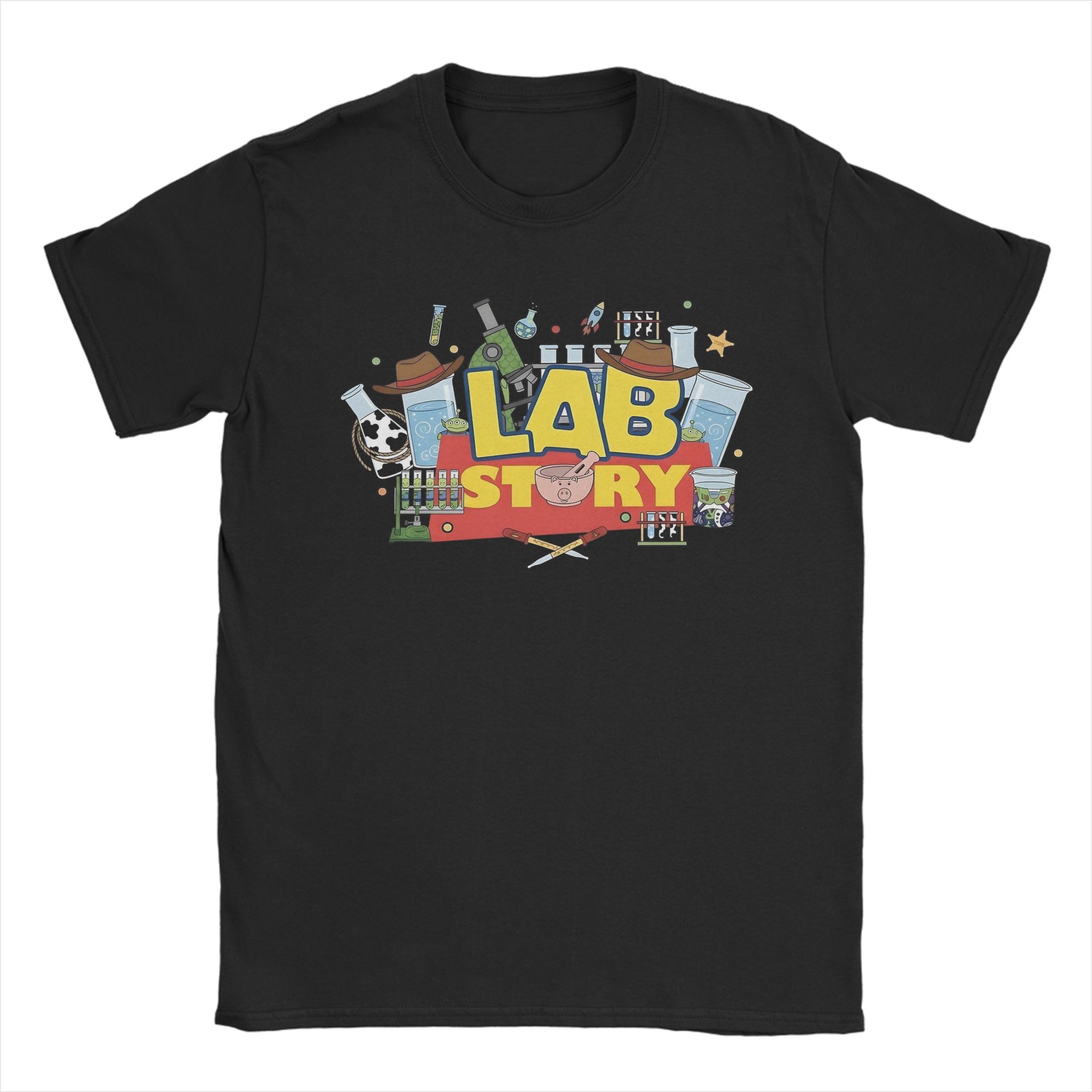 Medical Lab Technician - 2026 ラボウィーク医療ラボ技術者男性 Tシャツクール Tシャツ半袖ラウンドカラー Tシャツ綿ギフト衣類