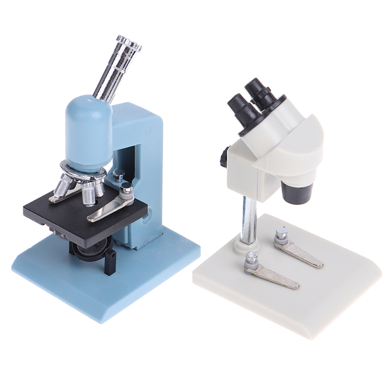 Medical Laboratory Technology - 1Pc 1:12 ドールハウスミニチュア顕微鏡実験装置モデル実験シーンの装飾おもちゃ