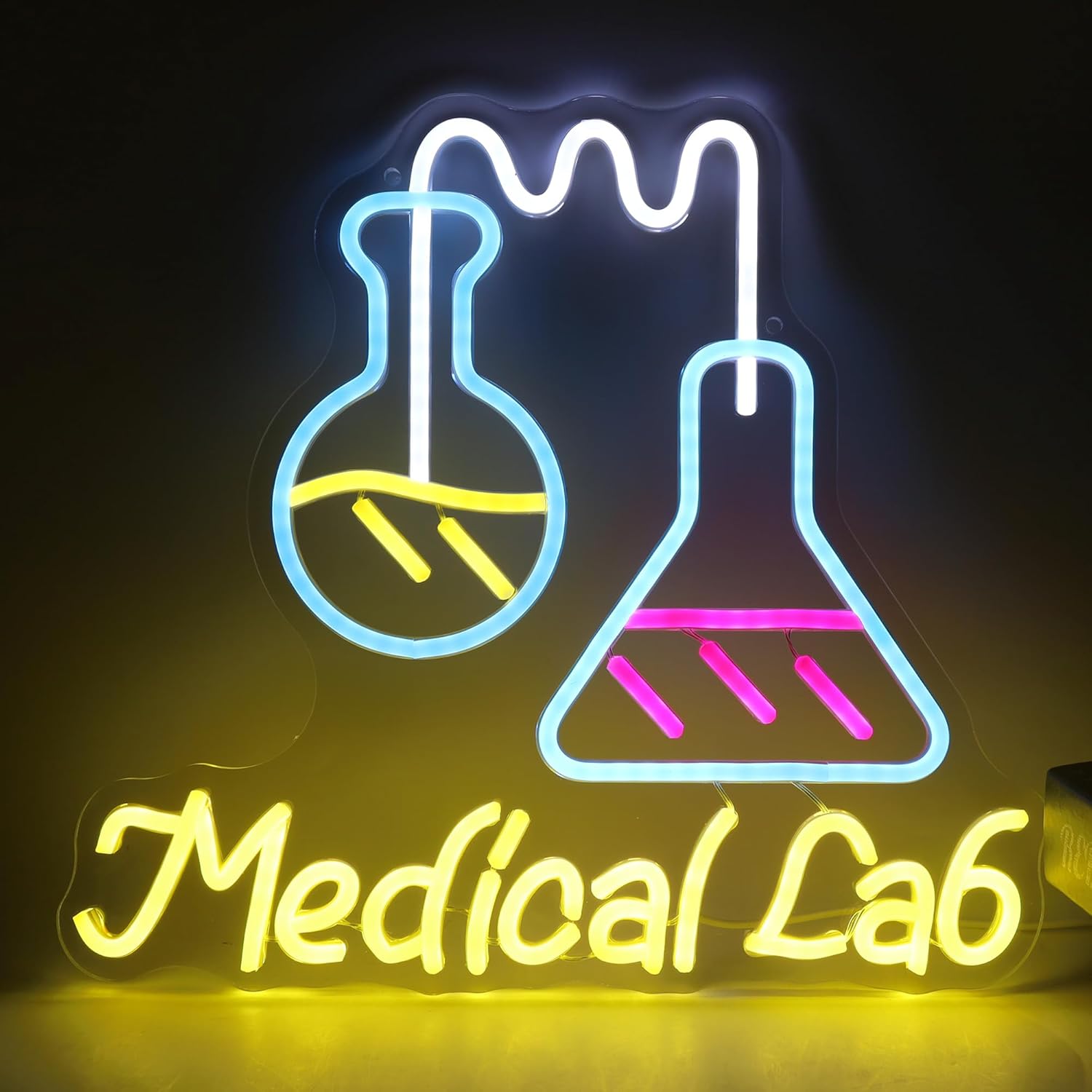 Medical Lab And Science - 科学研究所ネオンサインUSB電源LEDライト教室医療研究所研究室寝室装飾ギフトアートウォールライト