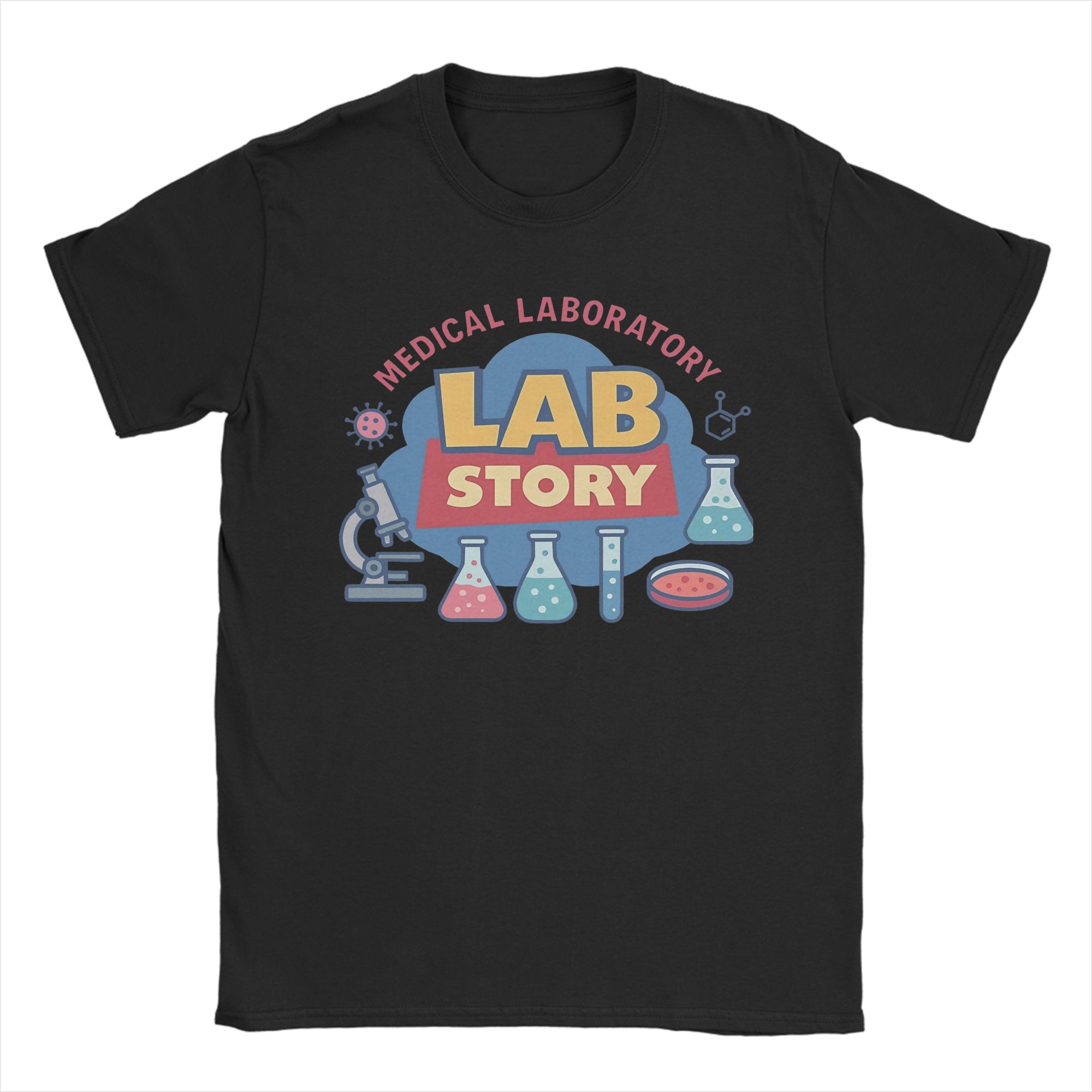 Medical Lab Technician - メンズTシャツ 2026ラボウィーク 医療研究所技術者向け ノベルティ 100%コットン 半袖Tシャツ