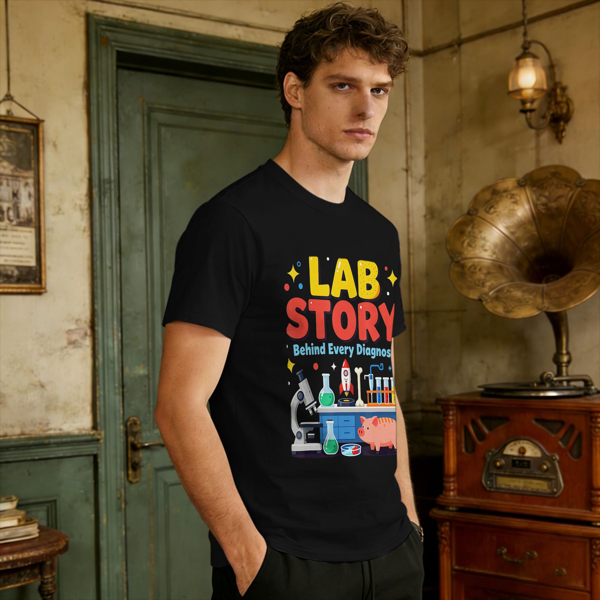 メンズ医療研究所技術者チームラボストーリーウィーク Tシャツ - Medical Lab Technician のレビューと価格