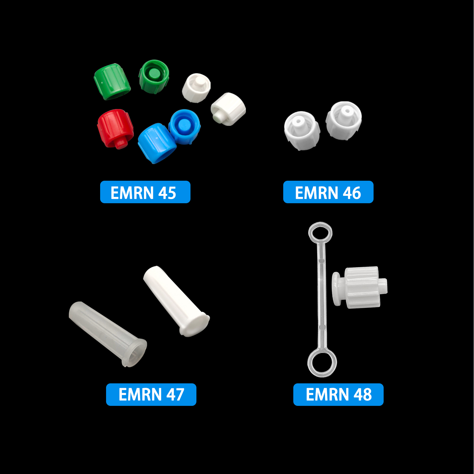 500個入り ルアーキャップ オス型 ルアーロック用穴付き、 - Medical Labs のレビューと価格